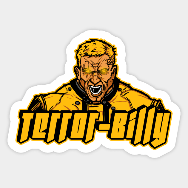 Terror-Billy Sticker by AndreusD